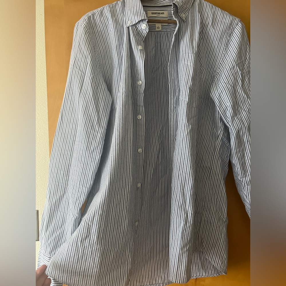 Men’s striped dress shirt